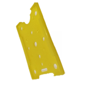 Suporte Plstico para Crachs M1 - Vertical - AMARELO