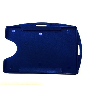 Suporte Plstico para Crachs M3 - Vertical e Horizontal com ala - AZUL ESCURO